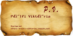 Pálfi Viktória névjegykártya
